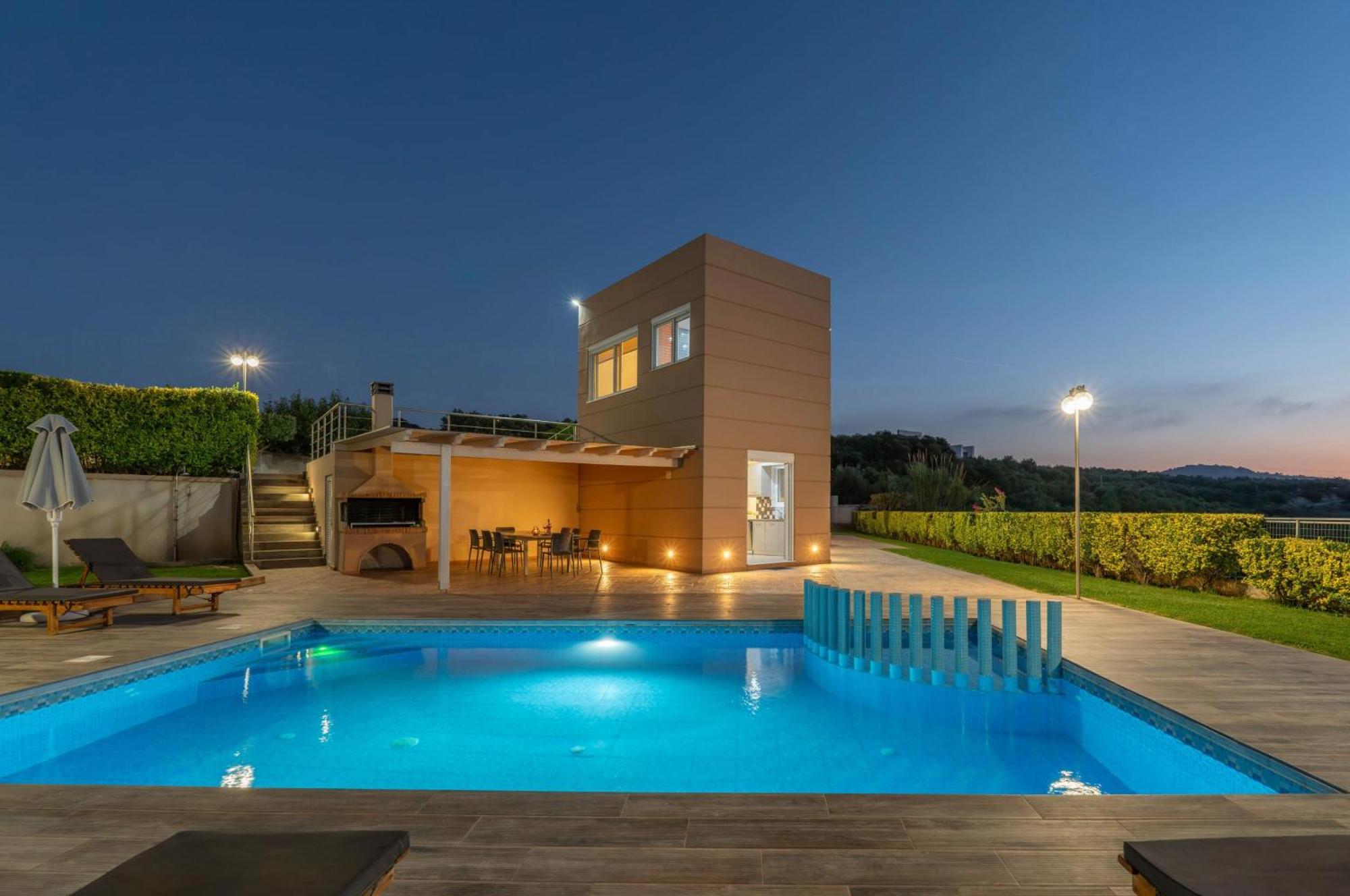 Villa Ariella With Sea View Agia Marina  Exterior photo